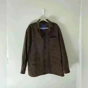 Facconable Men’s Wool/Cashmere jacket, Designed in France overcoat quiet luxury